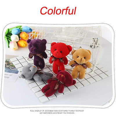 Small Eye Catching Plush Teddy Bears   Soft Toy  Packed Assorted Colors Wholesale Plush Bear