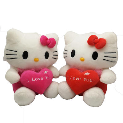 Popular cute soft stuff plush hello kitty for kids toys